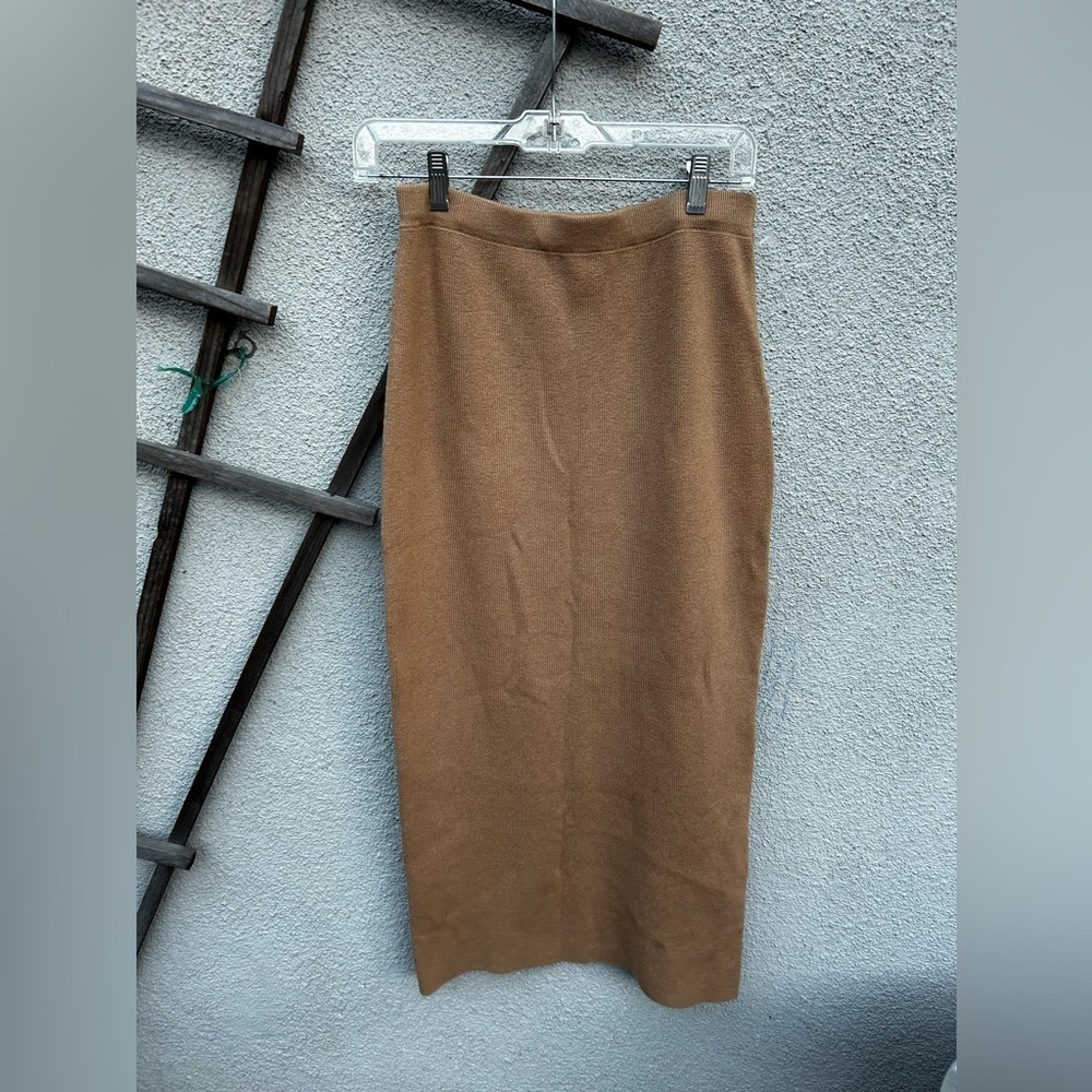 Jenni Kayne Ludlow Skirt Dark Camel - Picture 6 of 11